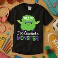 Help I've Created A Monster Kids T-Shirt thumb 3