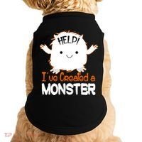 Help I've Created a Monster Funny Halloween Doggie Tank thumb 0