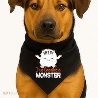 Help I've Created a Monster Funny Halloween USA-Made Doggie Bandana thumb 1