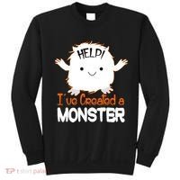 Help I've Created a Monster Funny Halloween Sweatshirt thumb 0