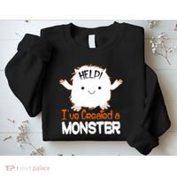 Help I've Created a Monster Funny Halloween Sweatshirt thumb 2