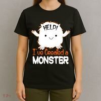 Help I've Created a Monster Funny Halloween T-Shirt thumb 4