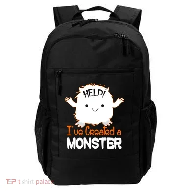 Help I've Created a Monster Funny Halloween Backpack