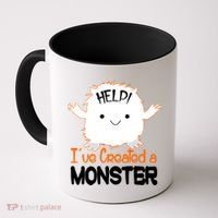 Help I've Created a Monster Funny Halloween Coffee Mug thumb 0