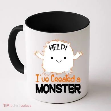 Help I've Created a Monster Funny Halloween Coffee Mug
