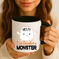 Help I've Created a Monster Funny Halloween Coffee Mug thumb 3