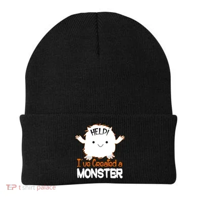 Help I've Created a Monster Funny Halloween Beanie