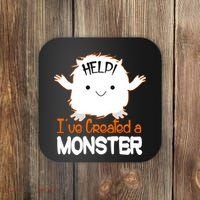 Help I've Created a Monster Funny Halloween Coaster thumb 0