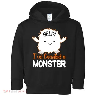 Help I've Created a Monster Funny Halloween Toddler Hoodie