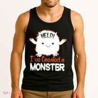 Help I've Created a Monster Funny Halloween Tank Top thumb 3