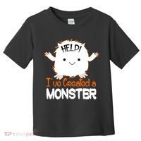 Help I've Created a Monster Funny Halloween Toddler T-Shirt thumb 0