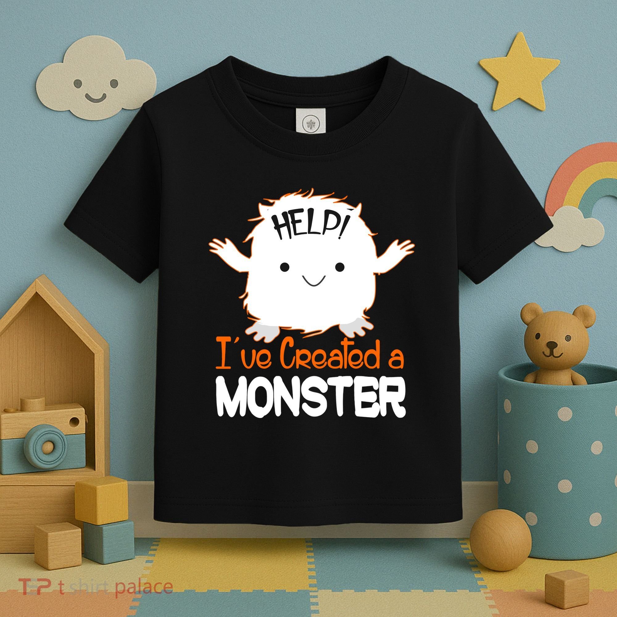 Help I've Created a Monster Funny Halloween Toddler T-Shirt