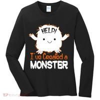 Help I've Created a Monster Funny Halloween Women's Long Sleeve Shirt thumb 0