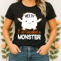 Help I've Created a Monster Funny Halloween Women's T-Shirt thumb 2