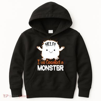 Help I've Created a Monster Funny Halloween Kids Hoodie