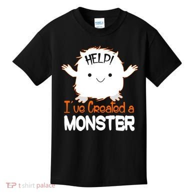 Help I've Created a Monster Funny Halloween Kids T-Shirt