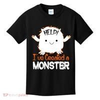 Help I've Created a Monster Funny Halloween Kids T-Shirt thumb 0