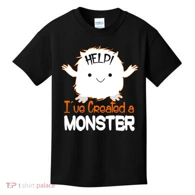 Help I've Created a Monster Funny Halloween Kids T-Shirt