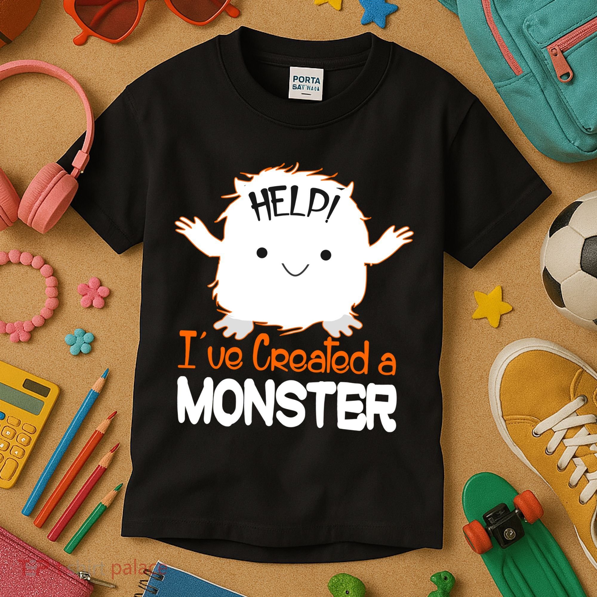 Help I've Created a Monster Funny Halloween Kids T-Shirt