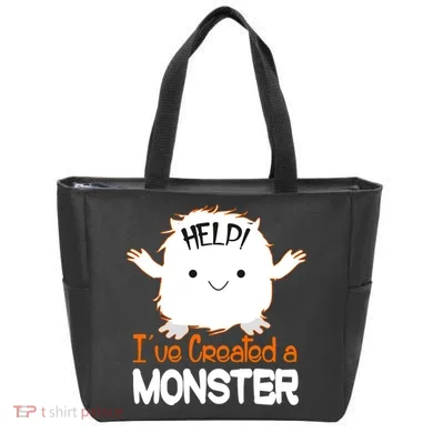 Help I've Created a Monster Funny Halloween Tote Bag