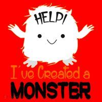 Help I've Created a Monster Funny Halloween Santa Hat thumb 1
