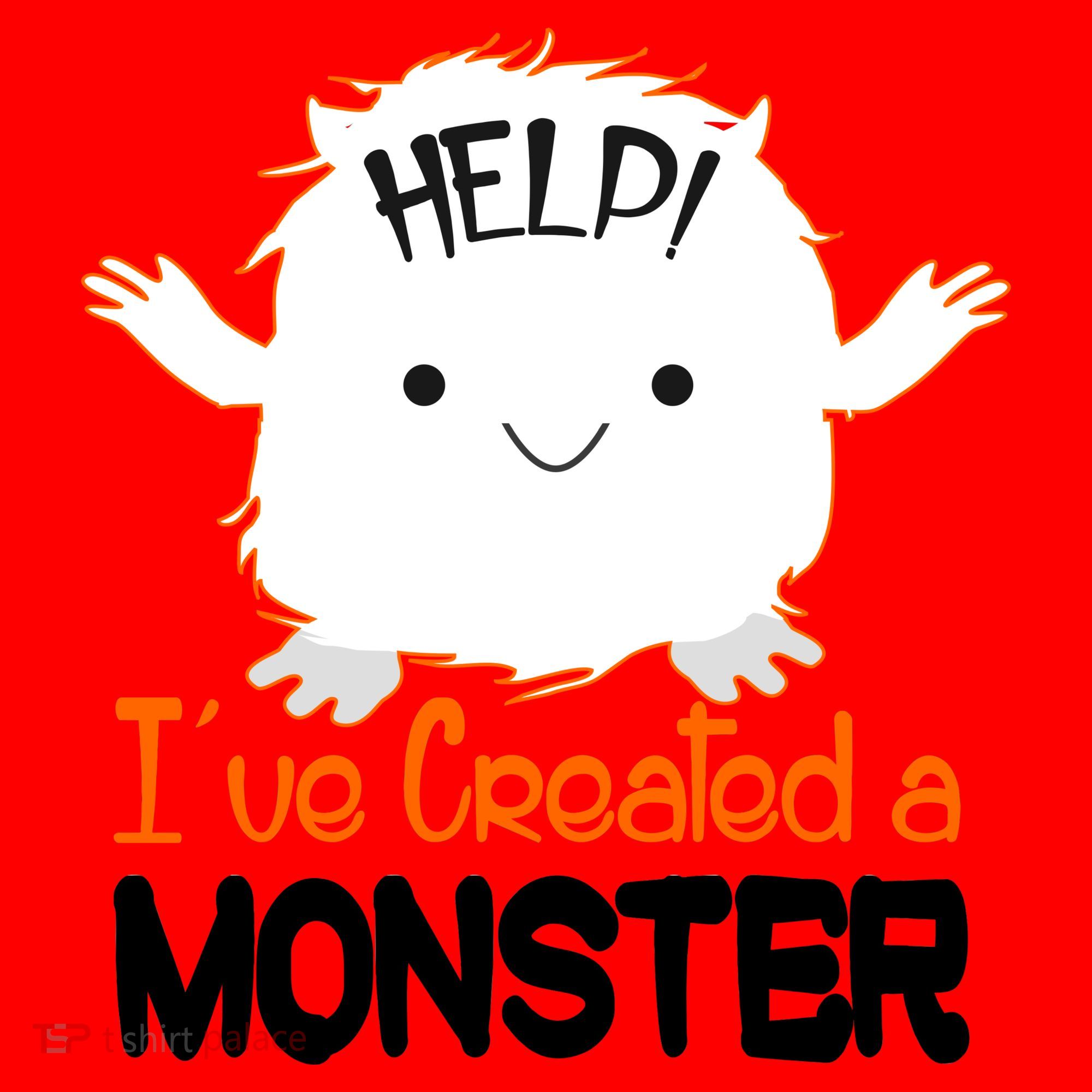 Help I've Created a Monster Funny Halloween Santa Hat