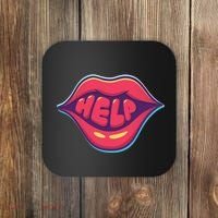 Help Lips Coaster thumb 0