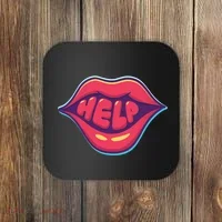 Help Lips Coaster thumb 0