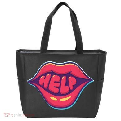 Help Lips Tote Bag