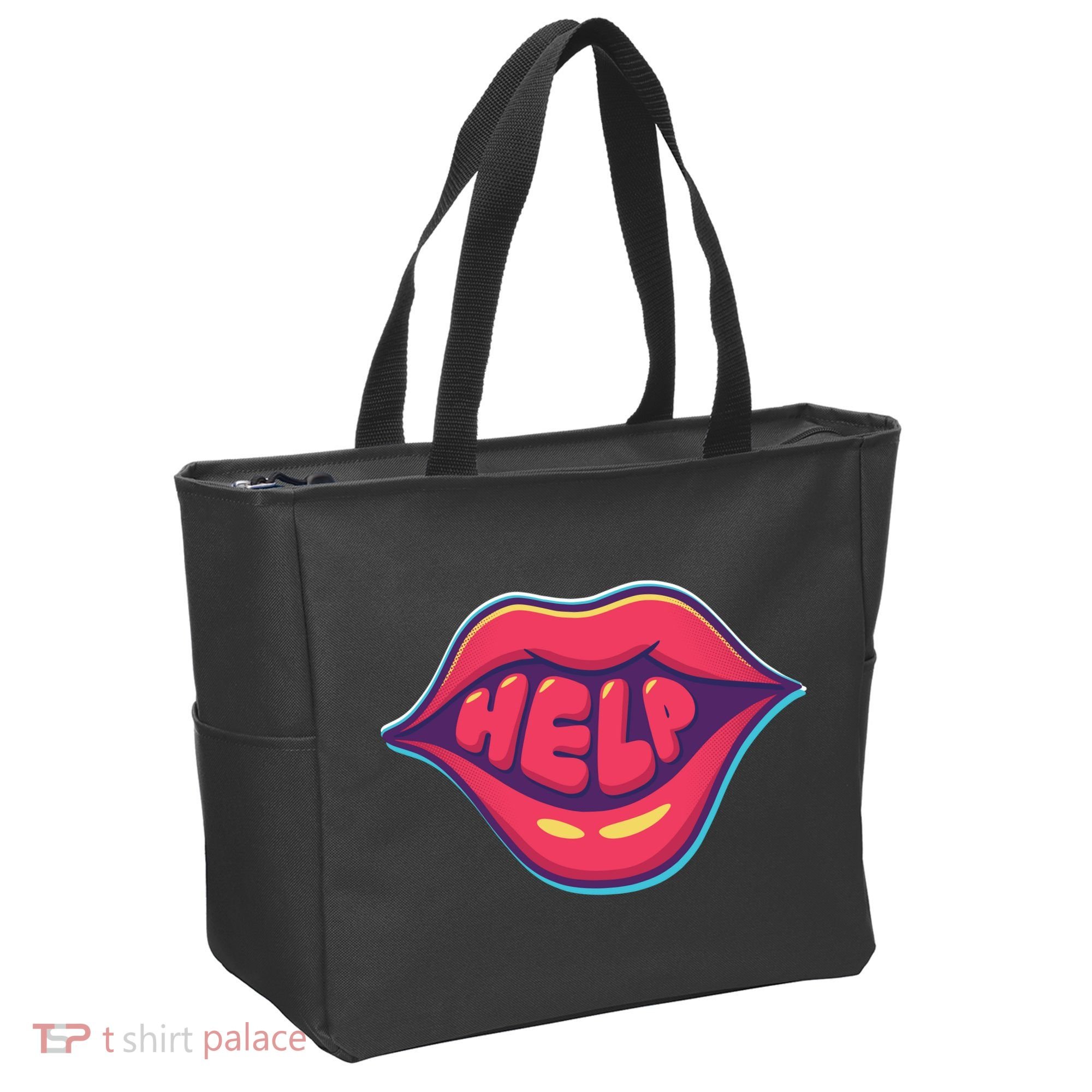 Help Lips Tote Bag
