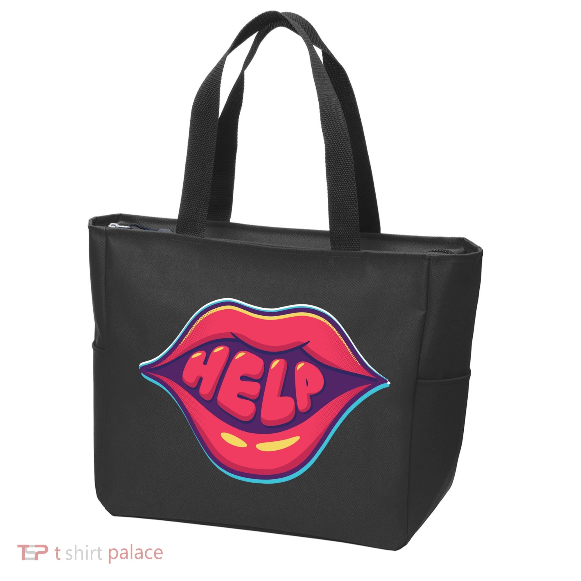 Help Lips Tote Bag