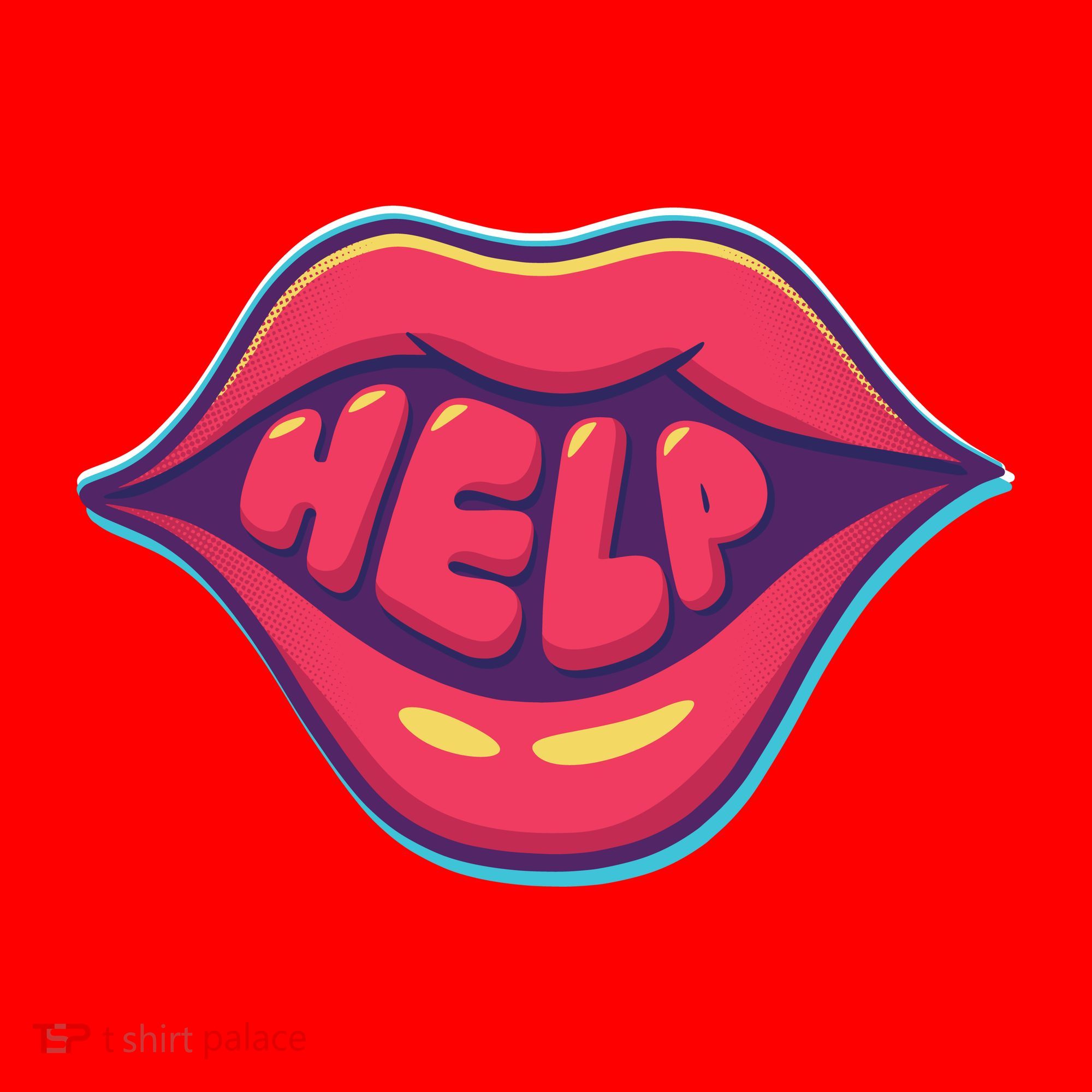 Help Lips Santa Hat