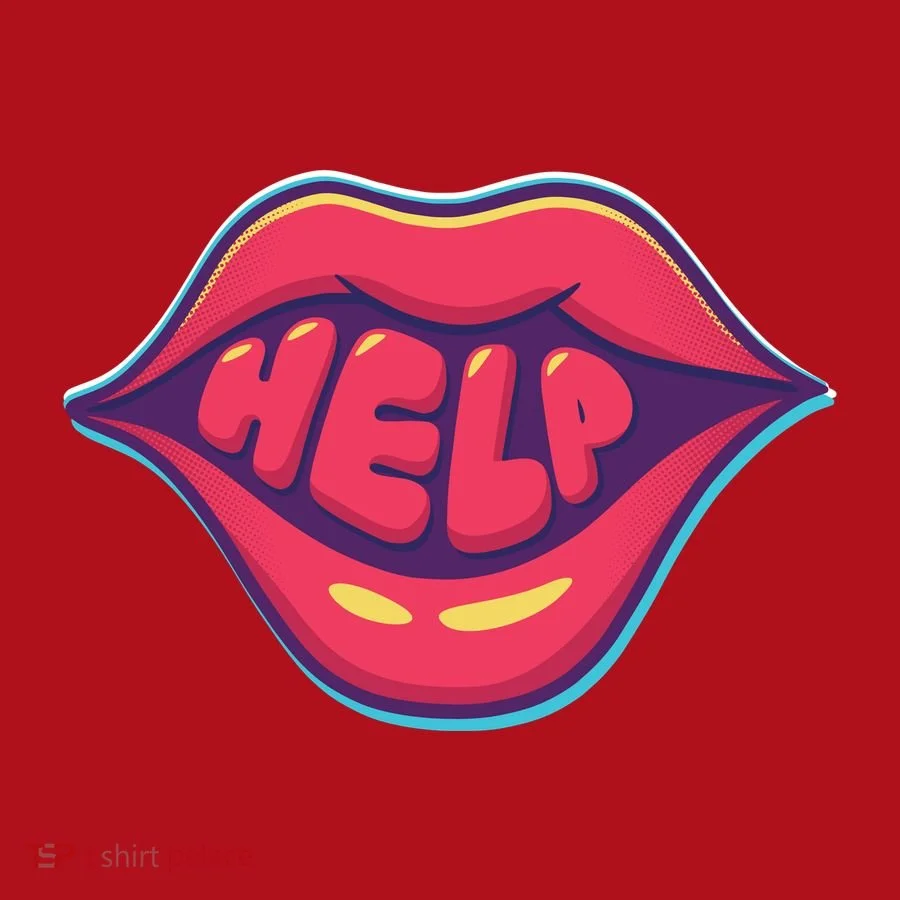 Help Lips Christmas Stocking