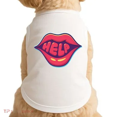Help Lips Doggie Tank