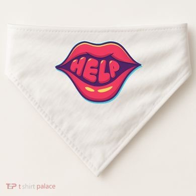 Help Lips USA-Made Doggie Bandana