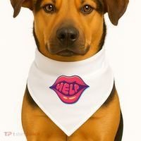 Help Lips USA-Made Doggie Bandana thumb 1
