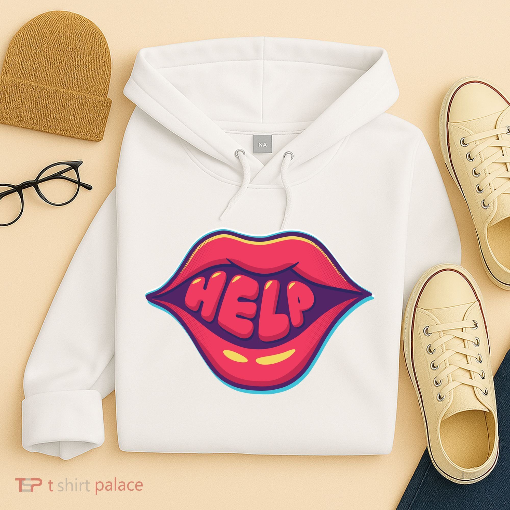 Help Lips Hoodie