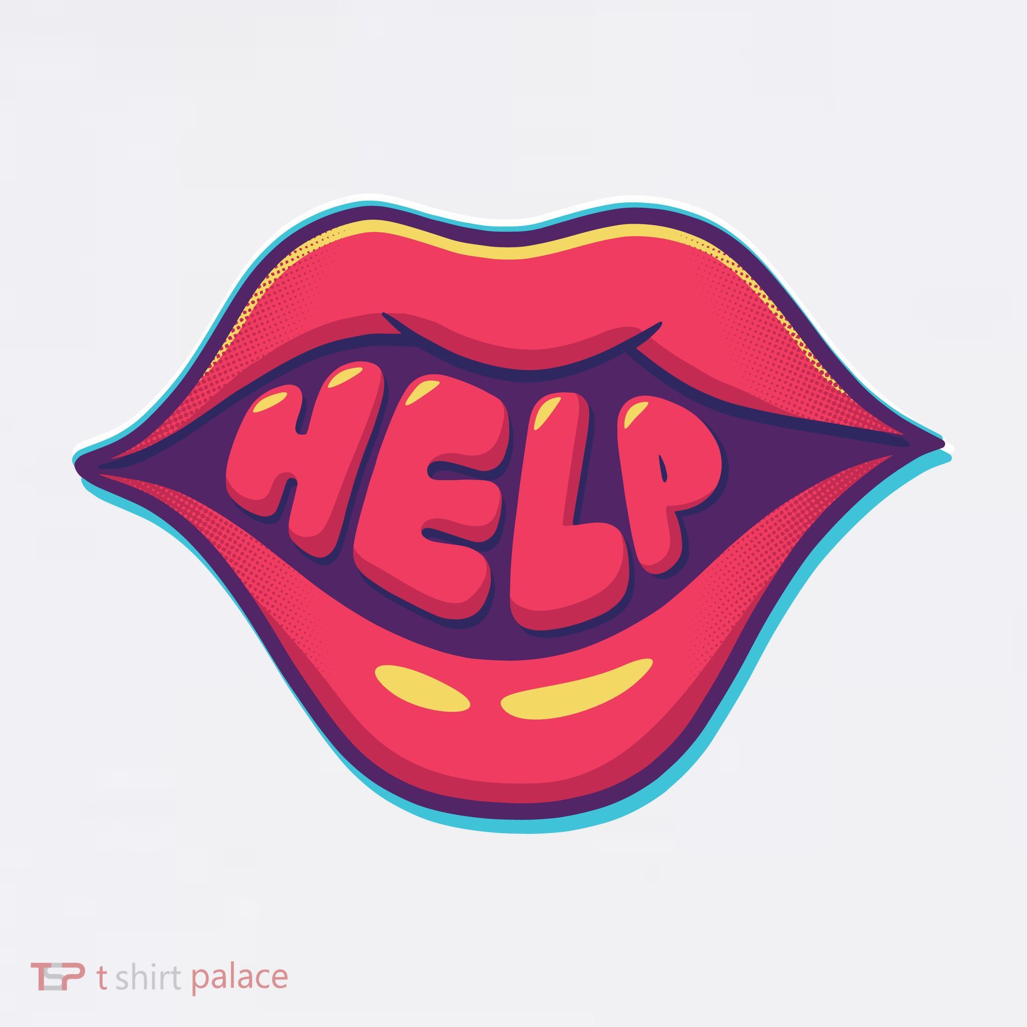 Help Lips Long Sleeve Shirt