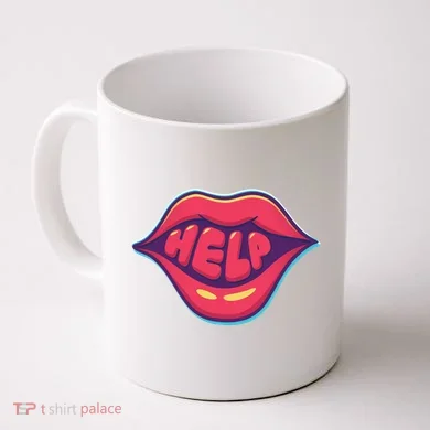 Help Lips Coffee Mug
