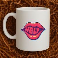 Help Lips Coffee Mug thumb 2