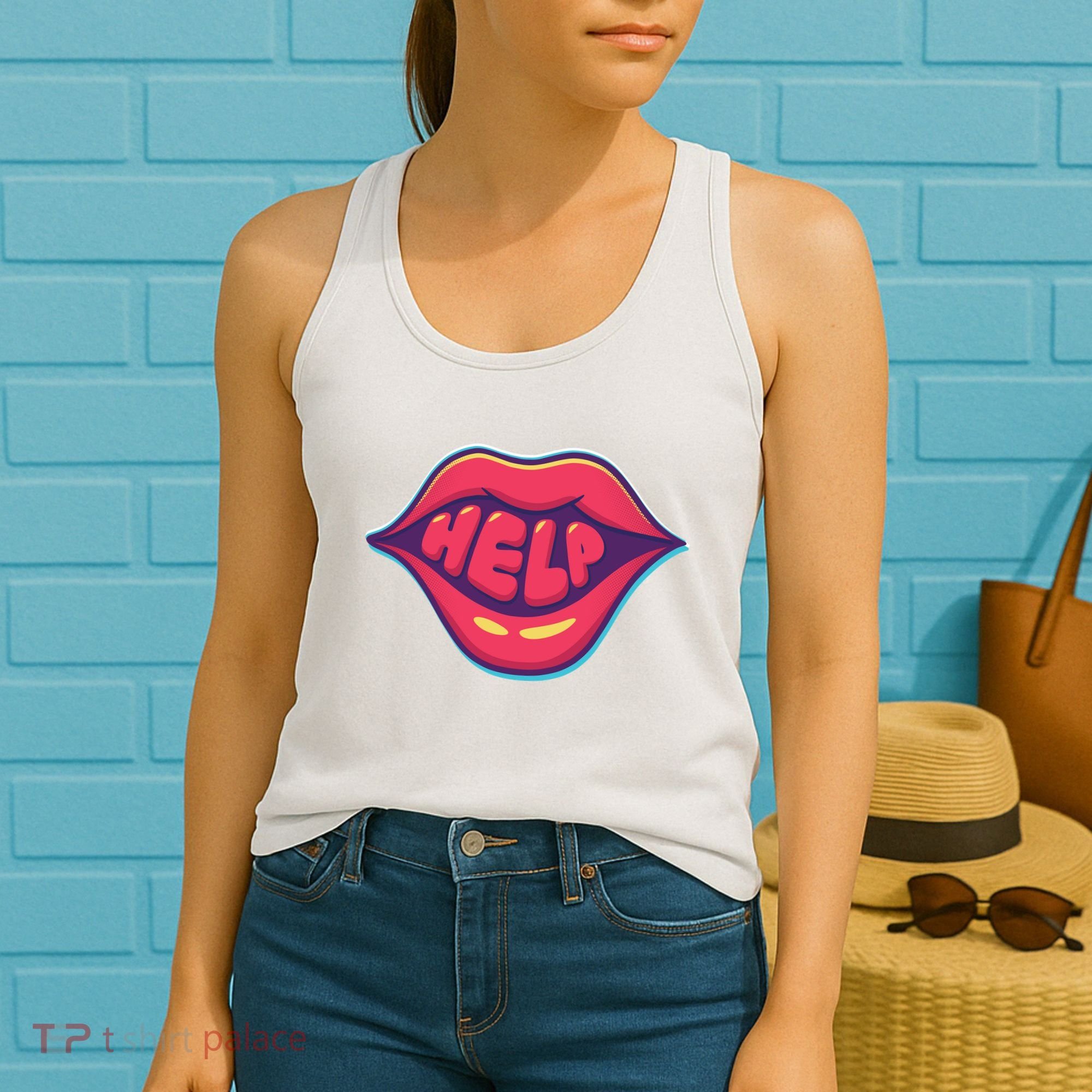 Help Lips Women's Tank Top