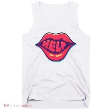 Help Lips Tank Top