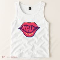 Help Lips Tank Top thumb 2