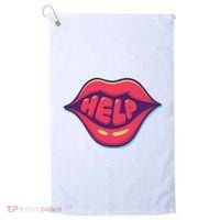 Help Lips Golf Towel thumb 0