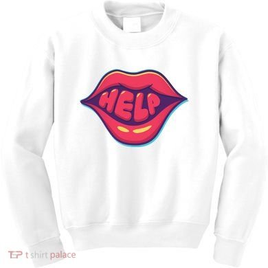 Help Lips Kids Sweatshirt