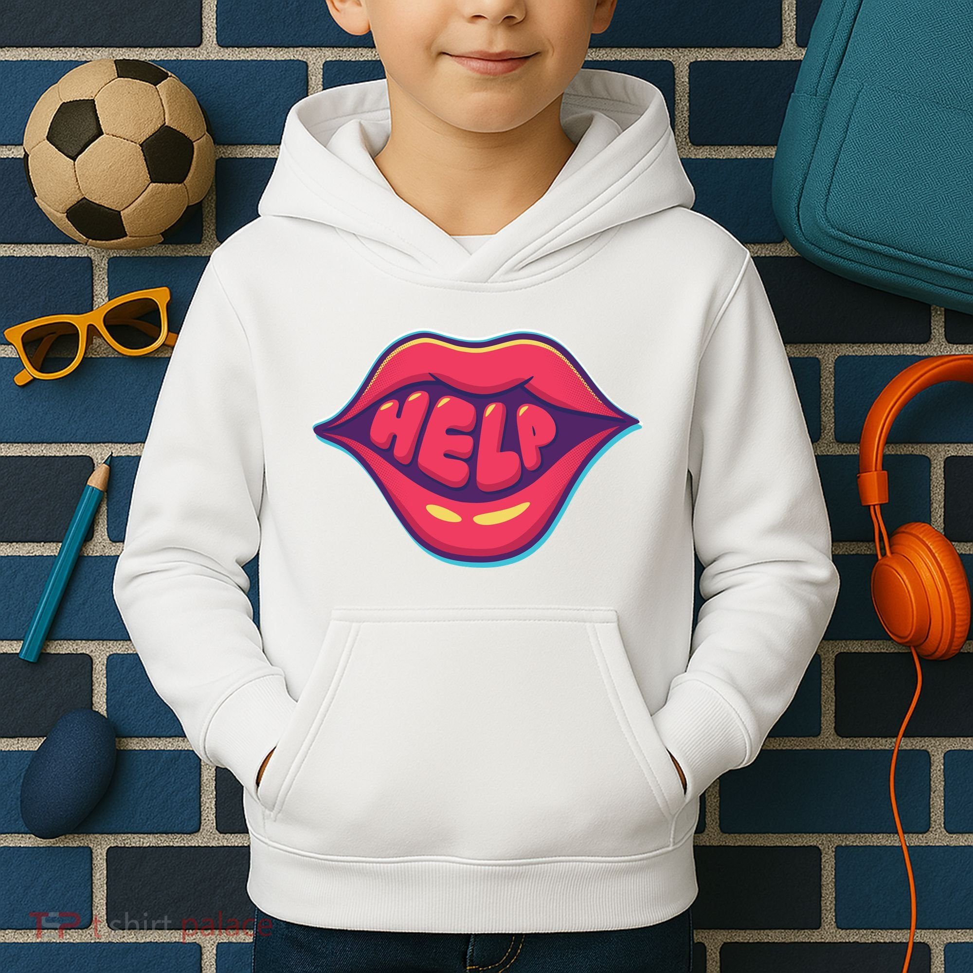 Help Lips Kids Hoodie