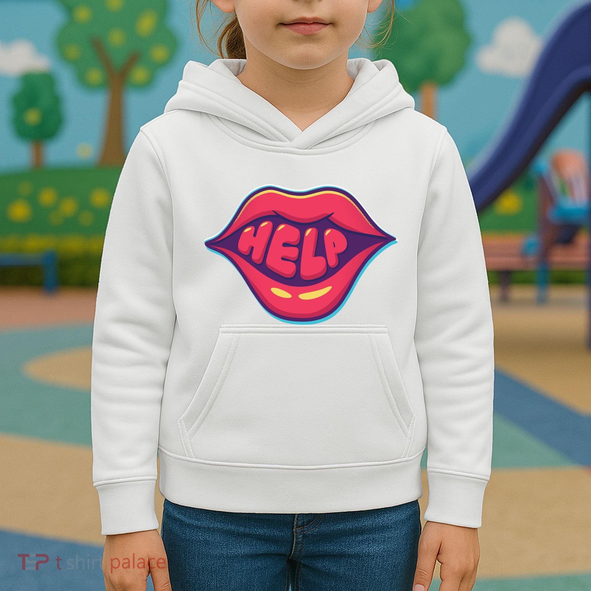 Help Lips Kids Hoodie
