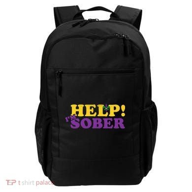Help Me I'm Sober Mardi Gras Backpack