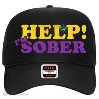 Help Me I'm Sober Mardi Gras Hat thumb 0