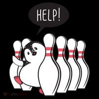 Help Penguin Bowling Pin Coffee Mug thumb 5